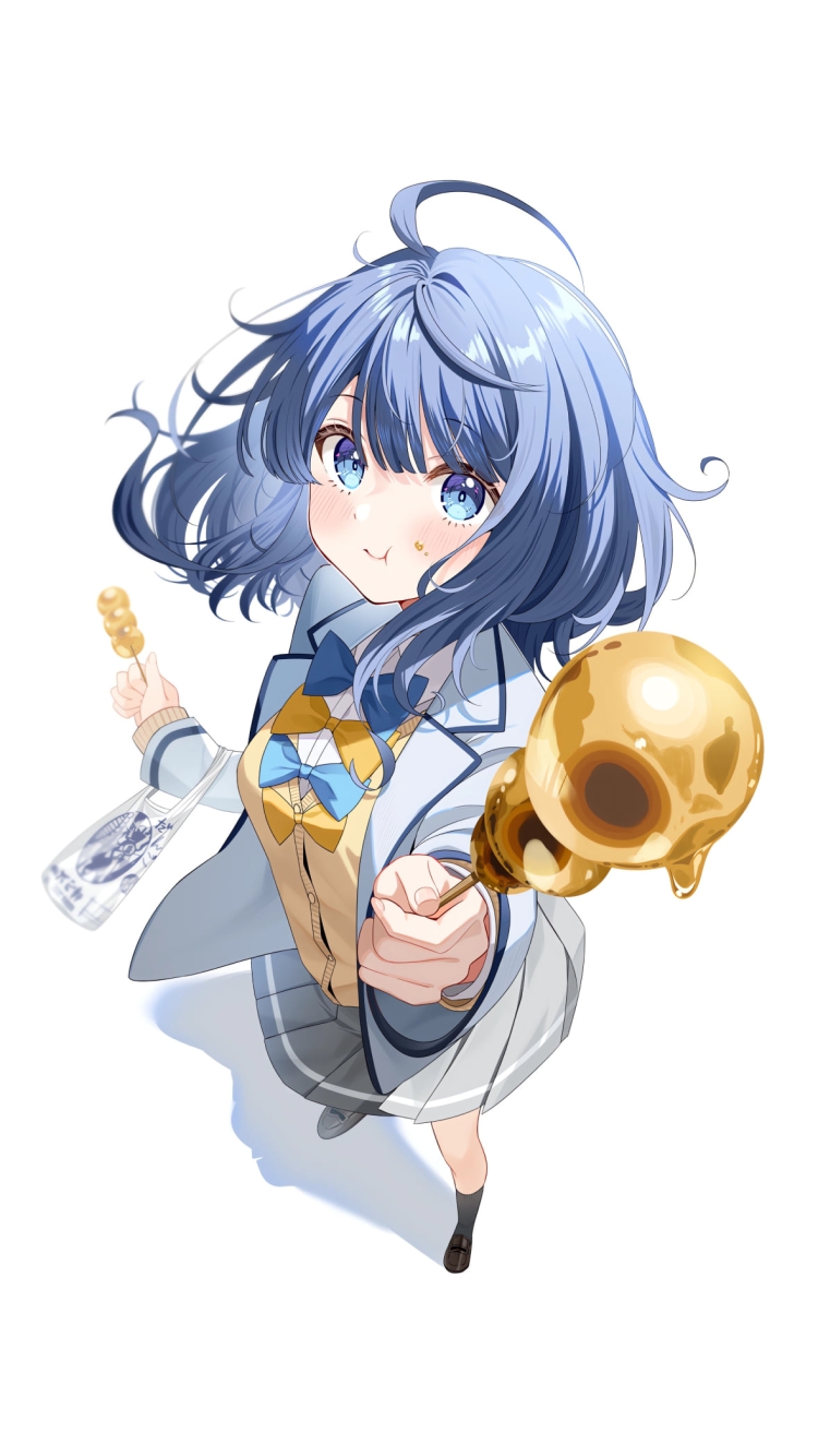 みたらし団子を差し出す八奈見杏菜 / 負けヒロインが多すぎる!の750 x 1334 / スマホ壁紙