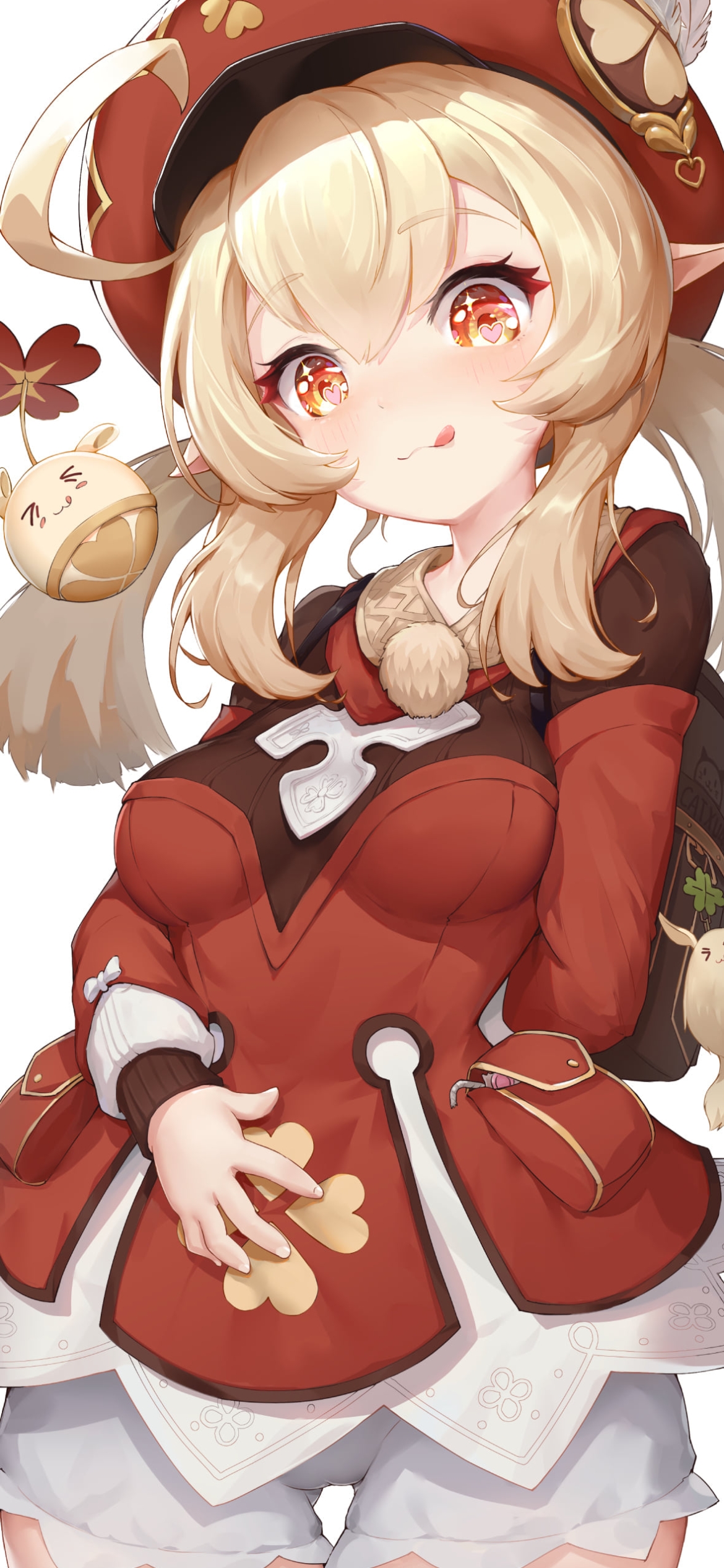 舌を出す可愛いクレー / 原神の1170 x 2532 / スマホ壁紙
