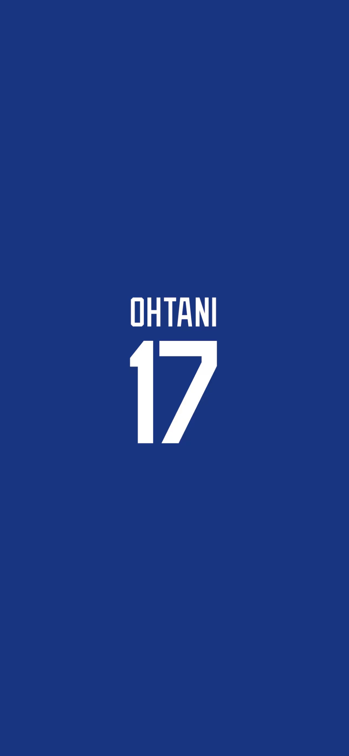 ドジャース 大谷翔平 背番号17の1170 x 2532 / スマホ壁紙