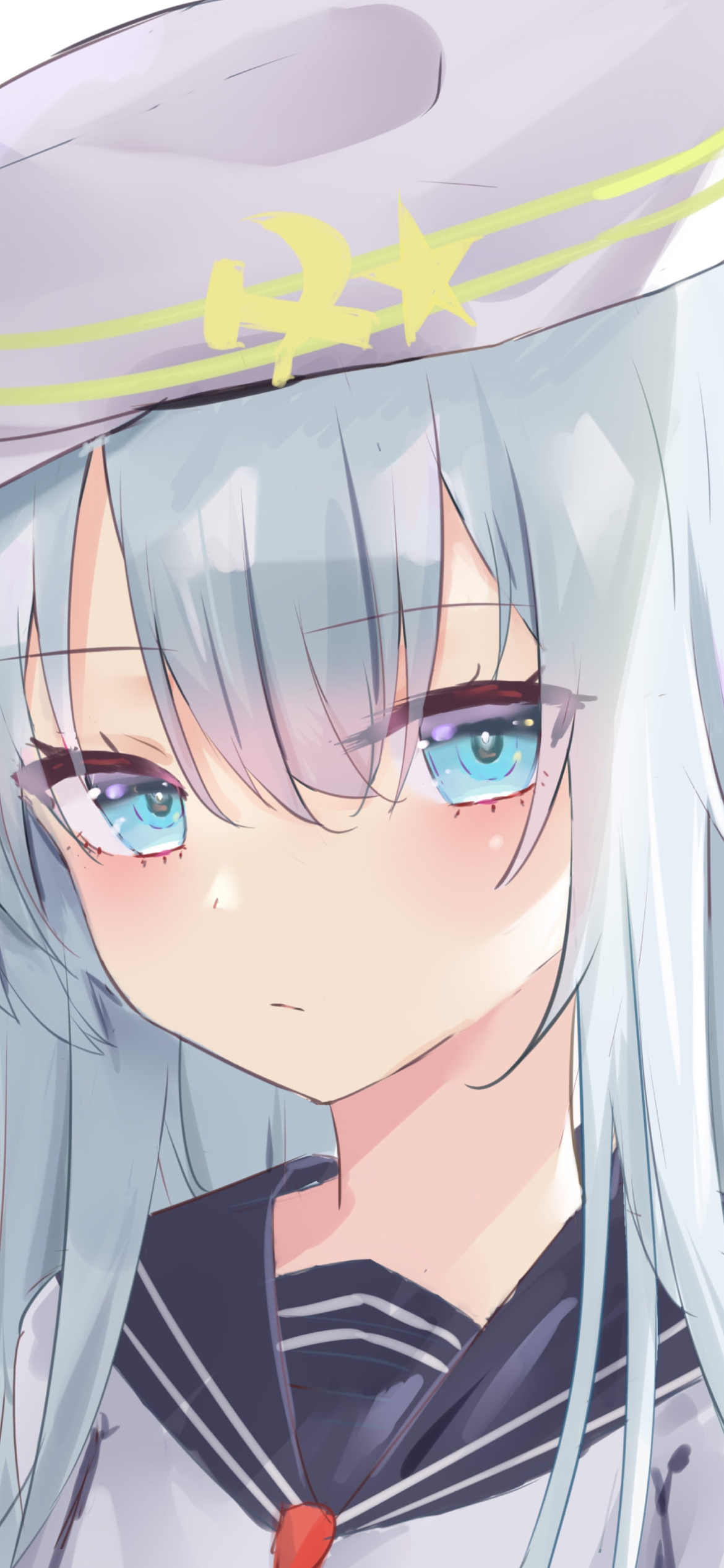 帽子を被った響 / ヴェールヌイ / 艦隊これくしょんの1170 x 2532 / スマホ壁紙