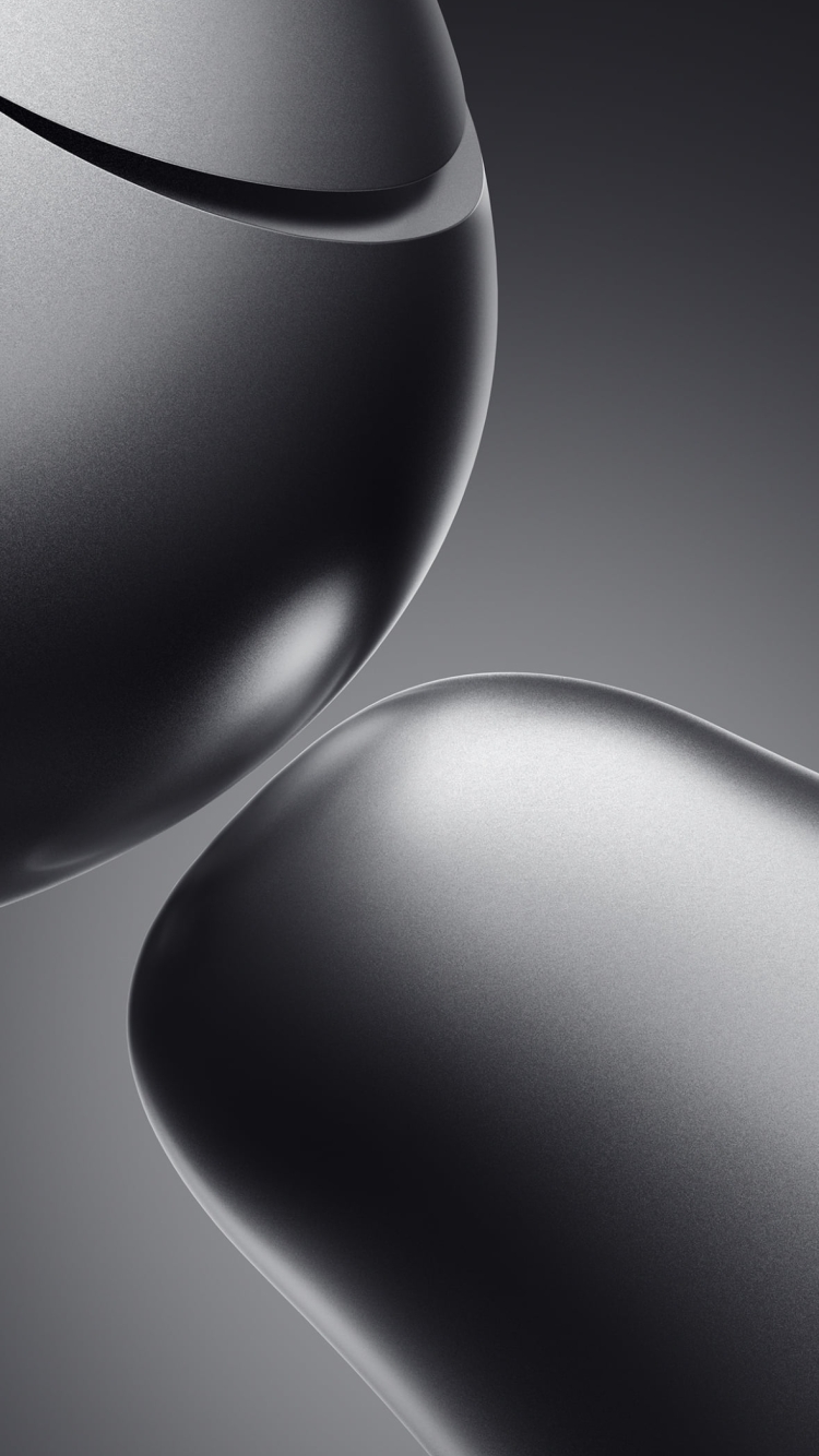 ザラザラの灰色のオブジェクト / CGの750 x 1334 / スマホ壁紙
