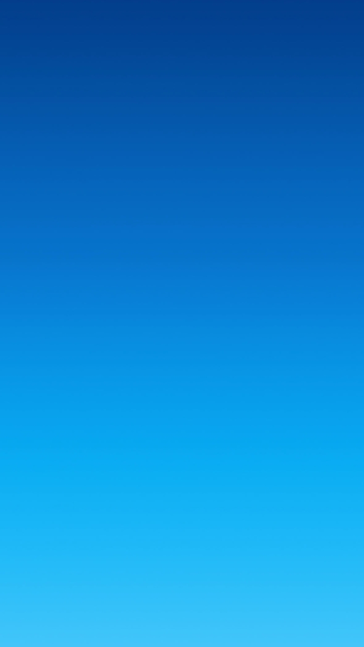 シンプルな青・水色のグラデーション / 空の750 x 1334 / スマホ壁紙