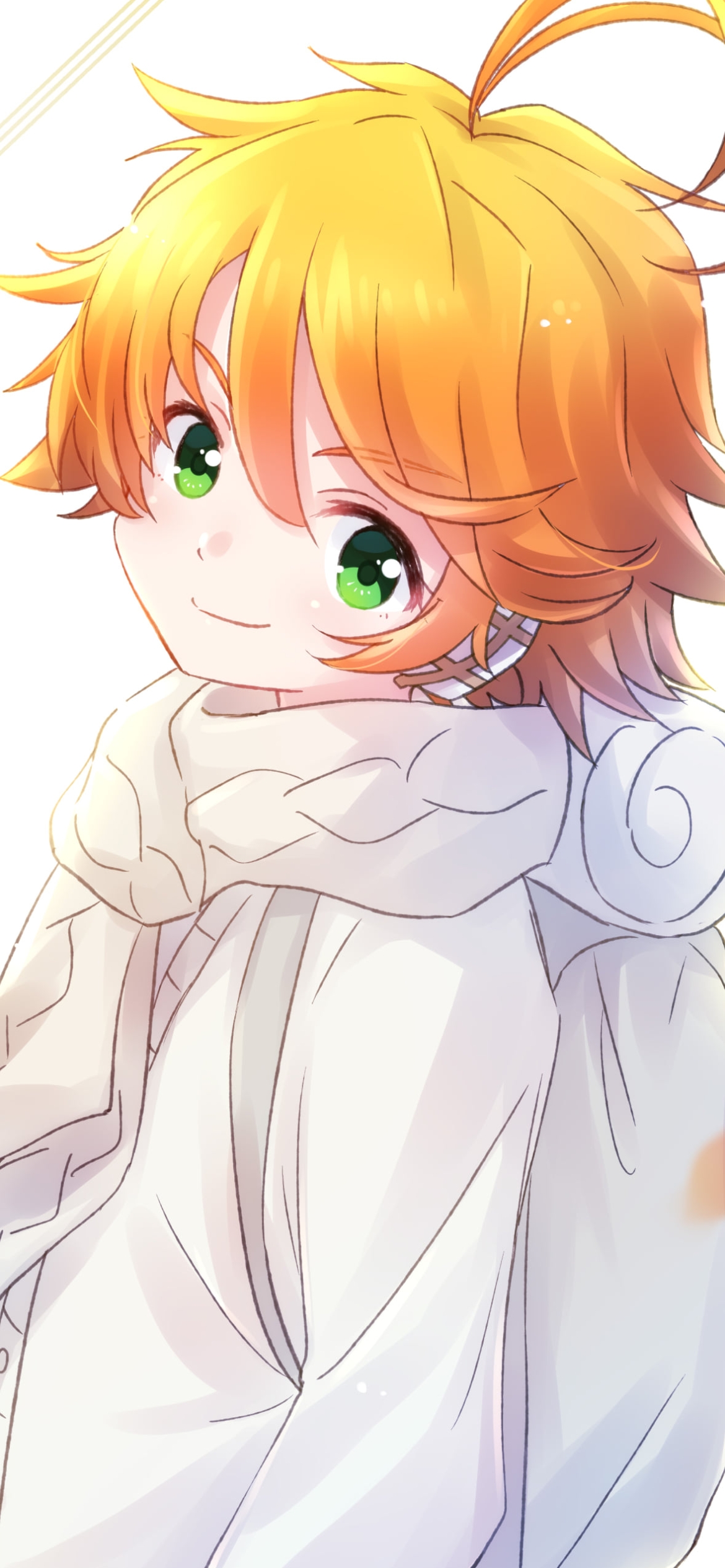 微笑むエマ / 約ネバ / 約束のネバーランドの1170 x 2532 / スマホ壁紙