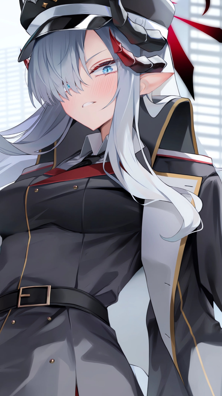 頬を赤らめる羽沼マコト / ブルーアーカイブの750 x 1334 / スマホ壁紙