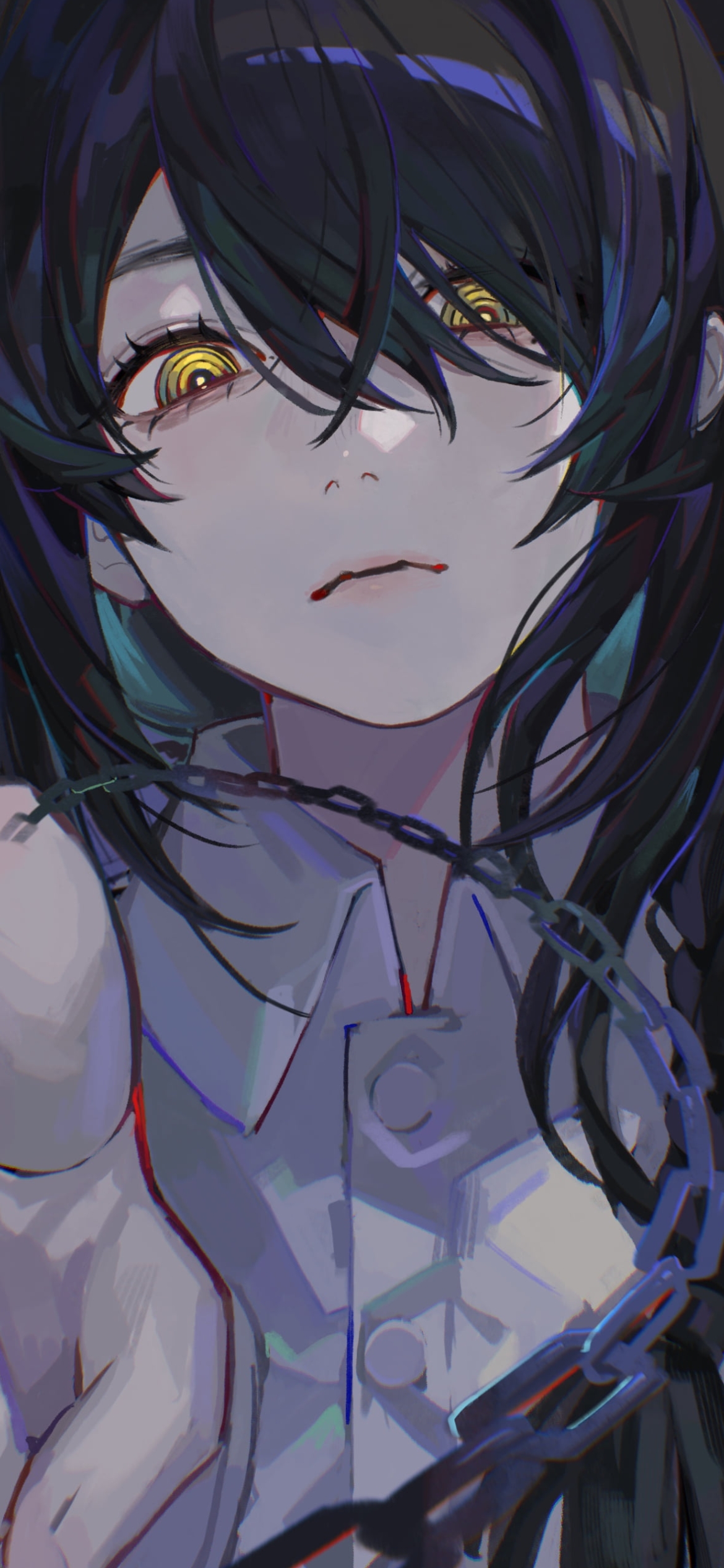 指をさすナユタ / チェンソーマンの1170 x 2532 / スマホ壁紙