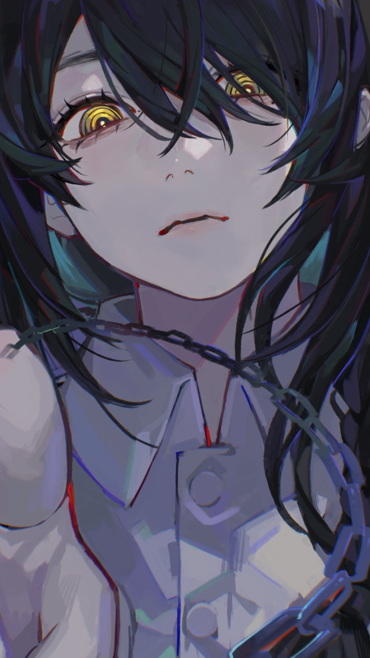指をさすナユタ / チェンソーマンの750 x 1334 / スマホ壁紙