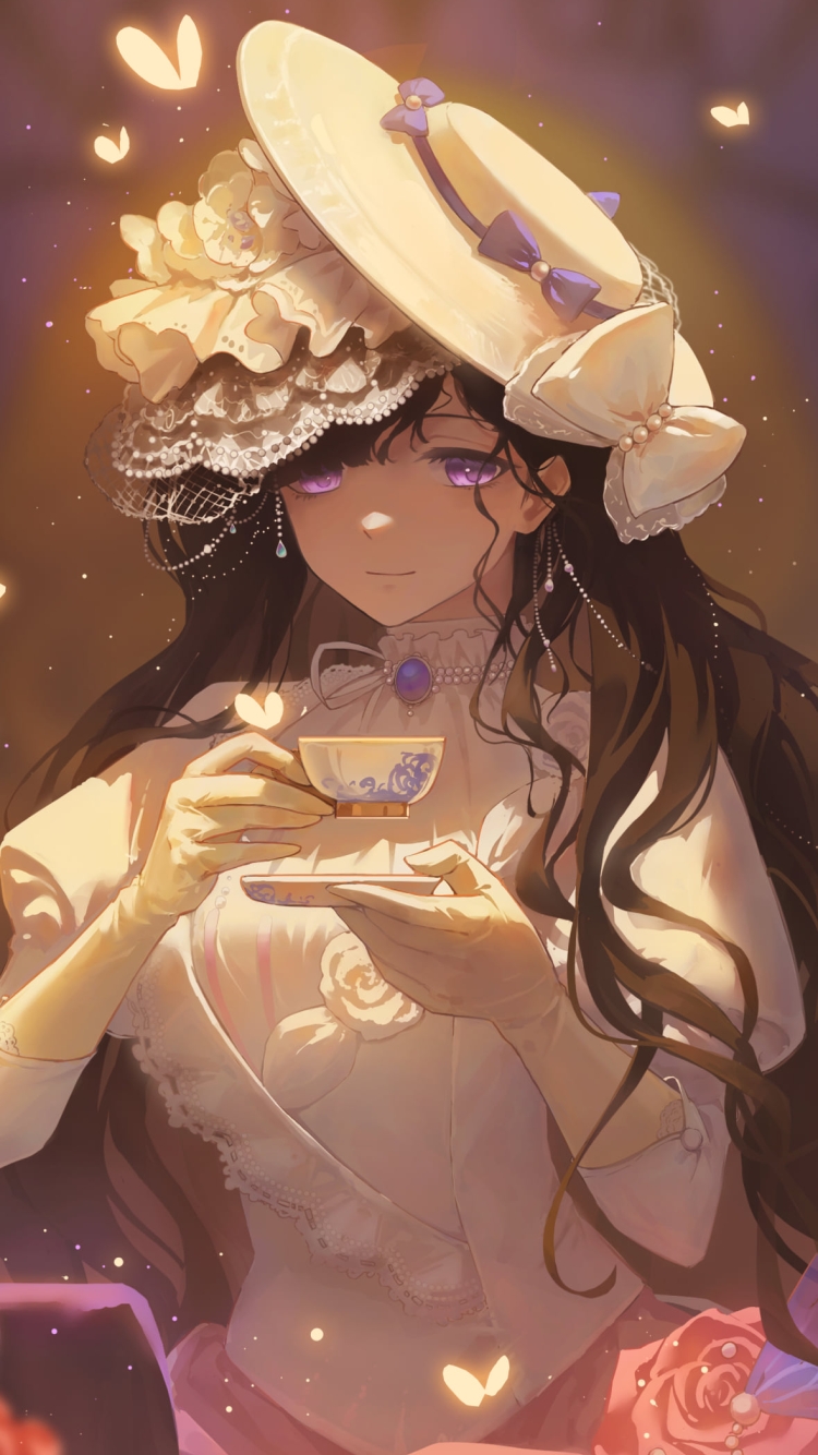 ティーカップを持つイゾルデ / リバース:1999の750 x 1334 / スマホ壁紙