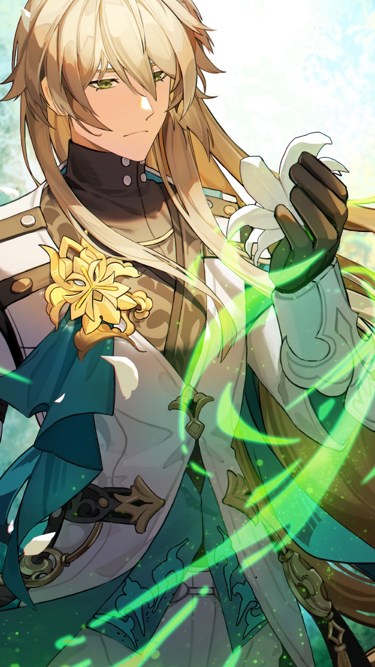 白い花を持つ羅刹 / 崩壊:スターレイルの750 x 1334 / スマホ壁紙