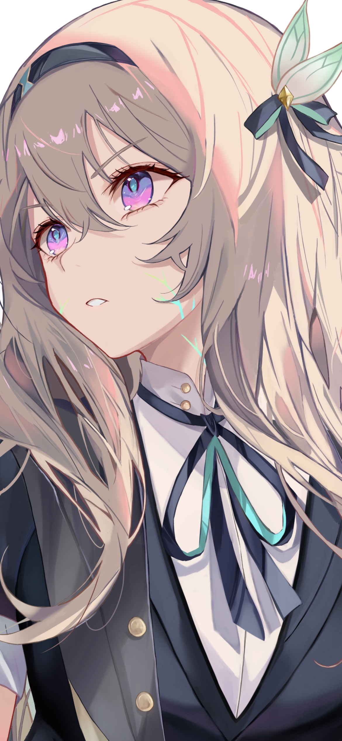 右前方を見つめるホタル / 崩壊:スターレイルの1170 x 2532 / スマホ壁紙