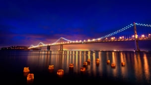 サンフランシスコの大橋のデスクトップPC用の壁紙