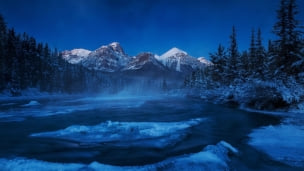カナダの青い風景のデスクトップPC用の壁紙