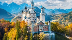 ドイツの美しい城 / ノイシュヴァンシュタイン城 / 世界遺産 / Neuschwanstein CastleのデスクトップPC用の壁紙