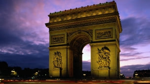 パリ 凱旋門のデスクトップPC用の壁紙