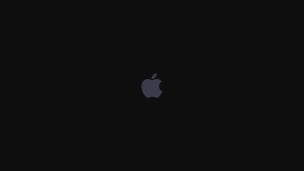 Minimal Dark Apple Logo / Black / Simple / マットブラック / アップル / ロゴのデスクトップPC用の壁紙