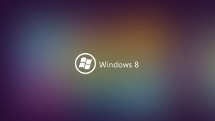Windows 8 ブラー ロゴのデスクトップPC用の壁紙
