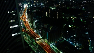 東京の夜のデスクトップPC用の壁紙