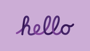 hello / Apple / 紫のデスクトップPC用の壁紙