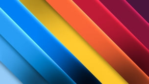 虹色 / 水色 / 黄色 / オレンジ / 赤 / 紫 / 斜めのボーダーのデスクトップPC用の壁紙