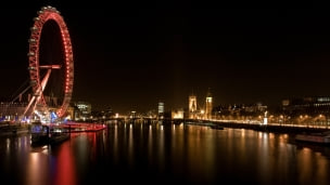 ロンドンの夜景のデスクトップPC用の壁紙