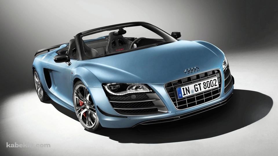 青のAUDI R8の壁紙(960px x 540px) 高画質 PC・デスクトップ用