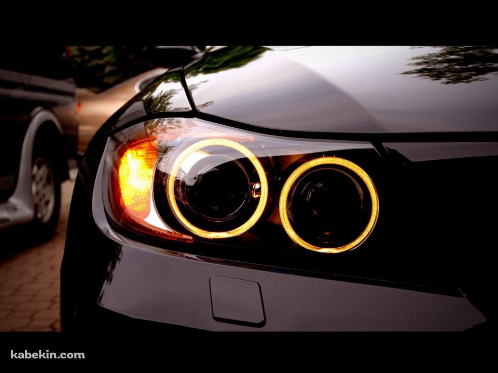 黒のBMW ヘッドライトの壁紙(1024px x 768px) 高画質 PC・デスクトップ用