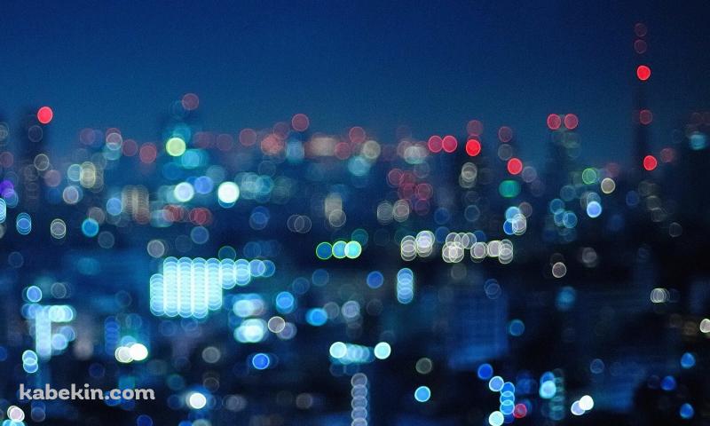 ボヤけた街並みの壁紙(800px x 480px) 高画質 PC・デスクトップ用