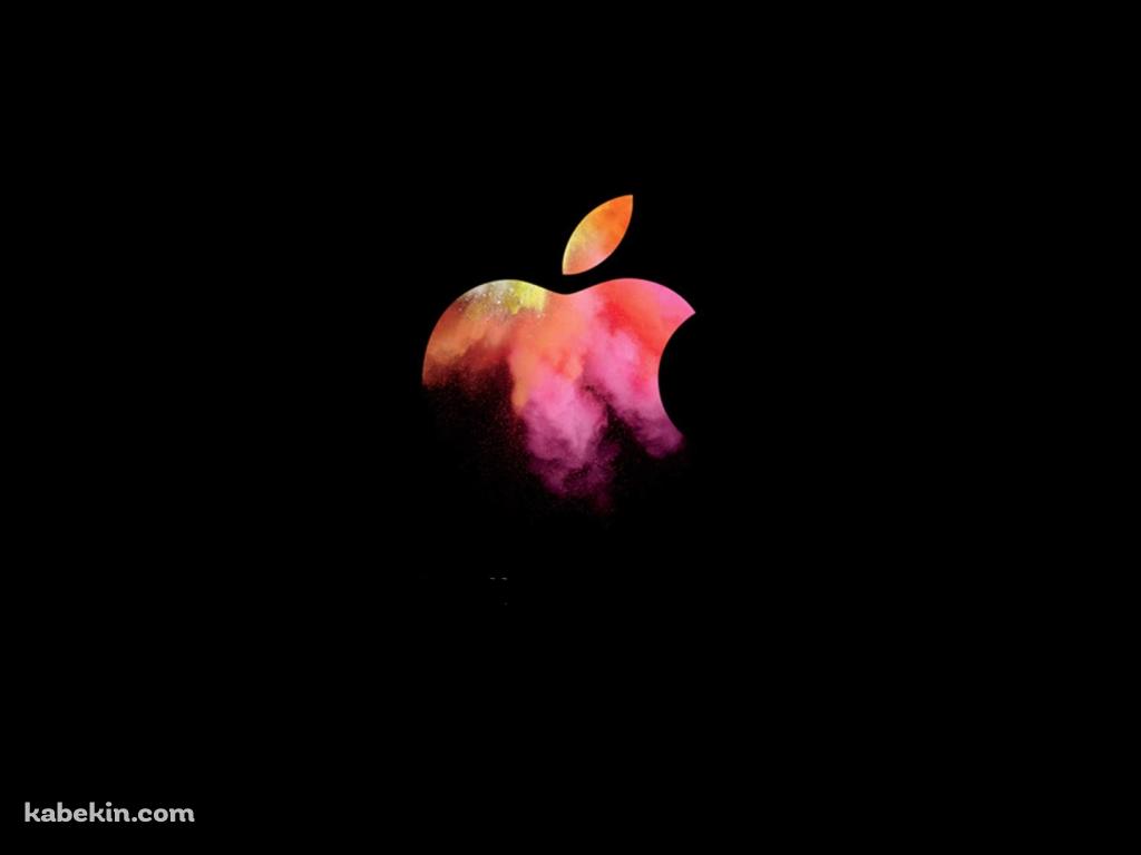 ピンクのApple ロゴ デジタルアートの壁紙(1024px x 768px) 高画質 PC・デスクトップ用