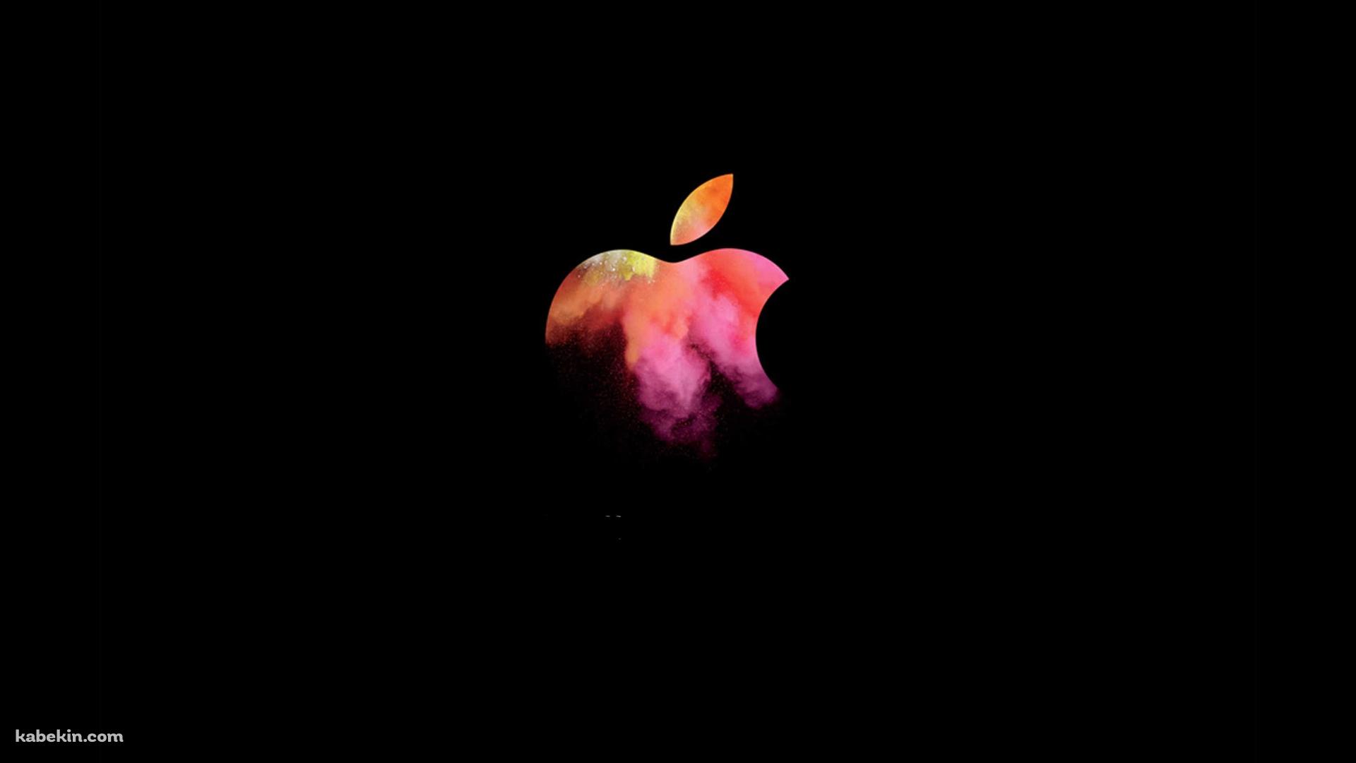 ピンクのApple ロゴ デジタルアートの壁紙(1920px x 1080px) 高画質 PC・デスクトップ用