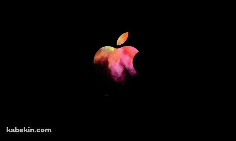 ピンクのApple ロゴ デジタルアートの壁紙(800px x 480px) 高画質 PC・デスクトップ用
