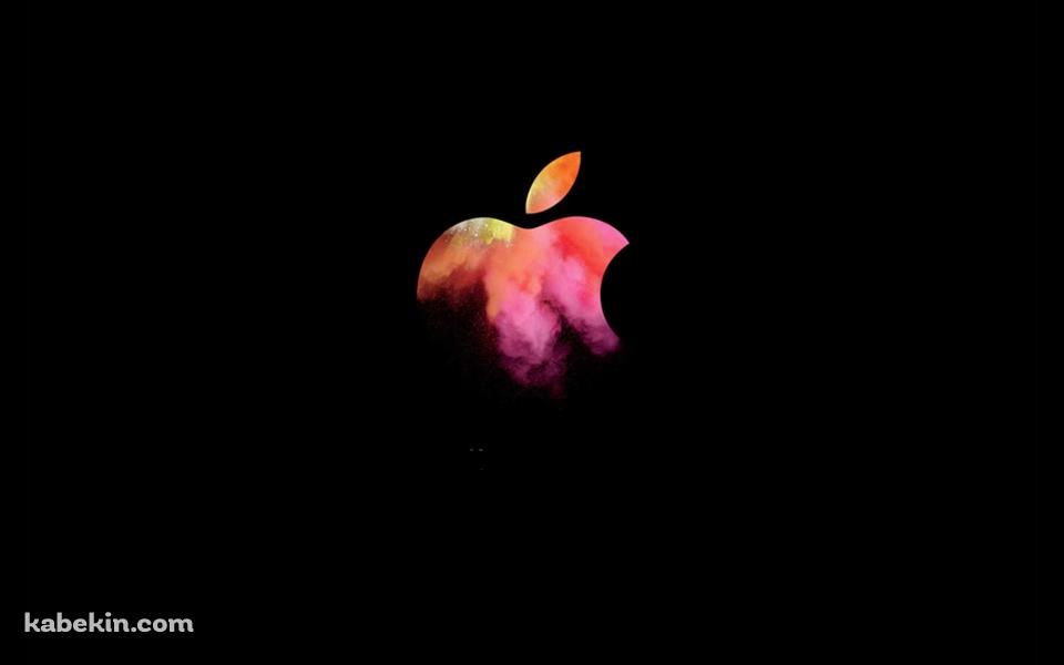 ピンクのApple ロゴ デジタルアートの壁紙(960px x 600px) 高画質 PC・デスクトップ用