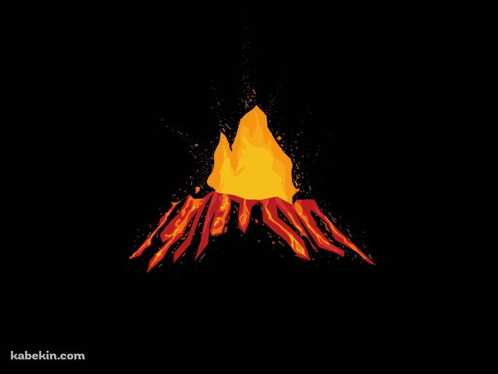 活火山の壁紙(1024px x 768px) 高画質 PC・デスクトップ用