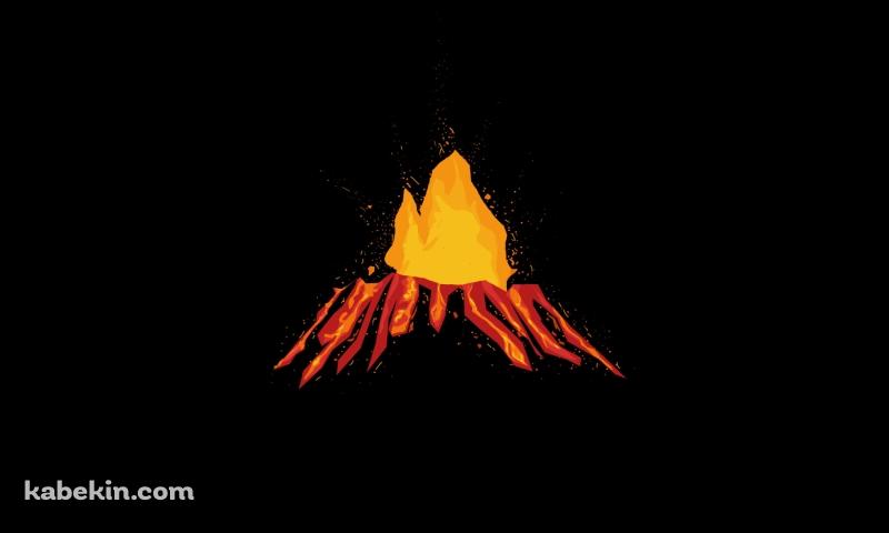活火山の壁紙(800px x 480px) 高画質 PC・デスクトップ用