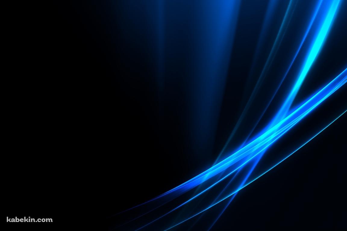 光沢のある青い光の壁紙(1152px x 768px) 高画質 PC・デスクトップ用