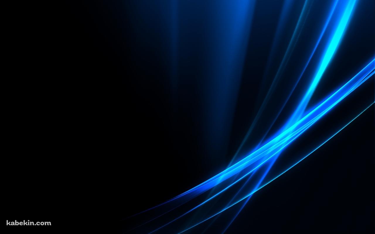 光沢のある青い光の壁紙(1280px x 800px) 高画質 PC・デスクトップ用