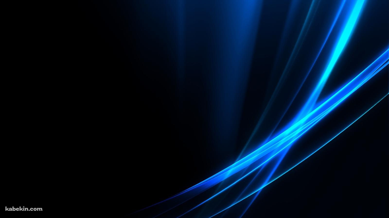 光沢のある青い光の壁紙(1600px x 900px) 高画質 PC・デスクトップ用