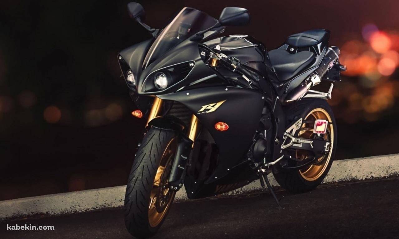 YAMAHA R1 黒の壁紙(1280px x 768px) 高画質 PC・デスクトップ用