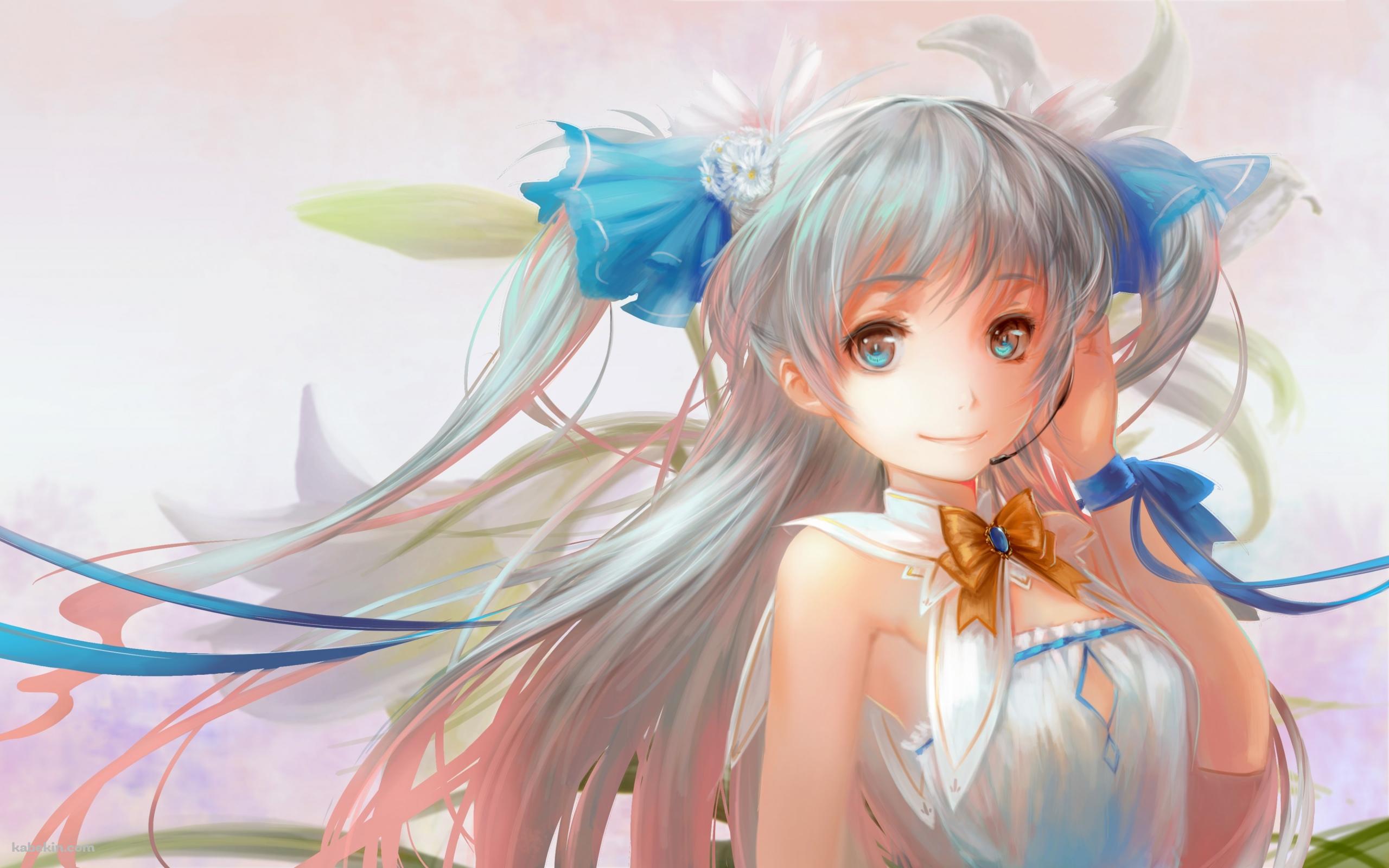 水彩少女の壁紙(2560px x 1600px) 高画質 PC・デスクトップ用