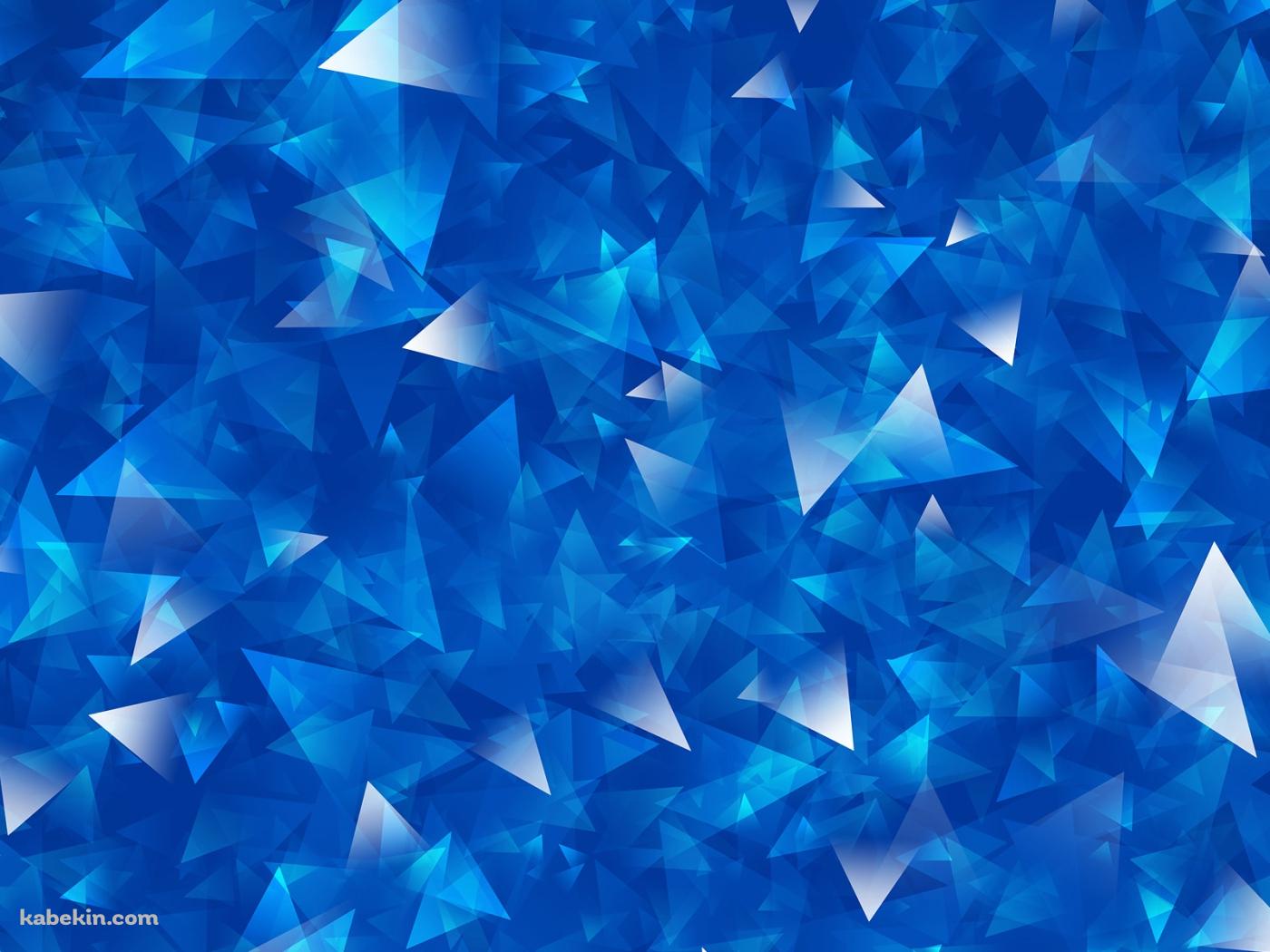 青のポリゴンの壁紙(1400px x 1050px) 高画質 PC・デスクトップ用