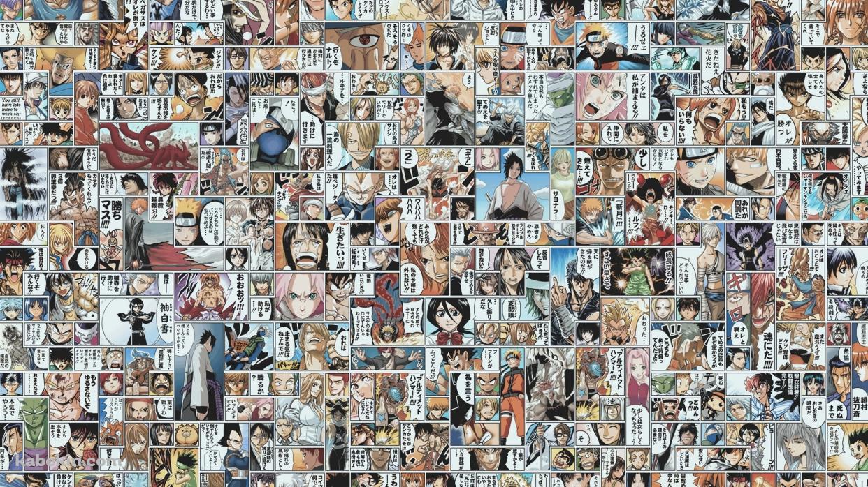 少年ジャンプ ONE PIECE ドラゴンボール NARUTO 北斗の拳 BLEACH HUNTER HUNTER 両さん 流浪に剣心 遊戯王の壁紙(1242px x 698px) 高画質 PC・デスクトップ用