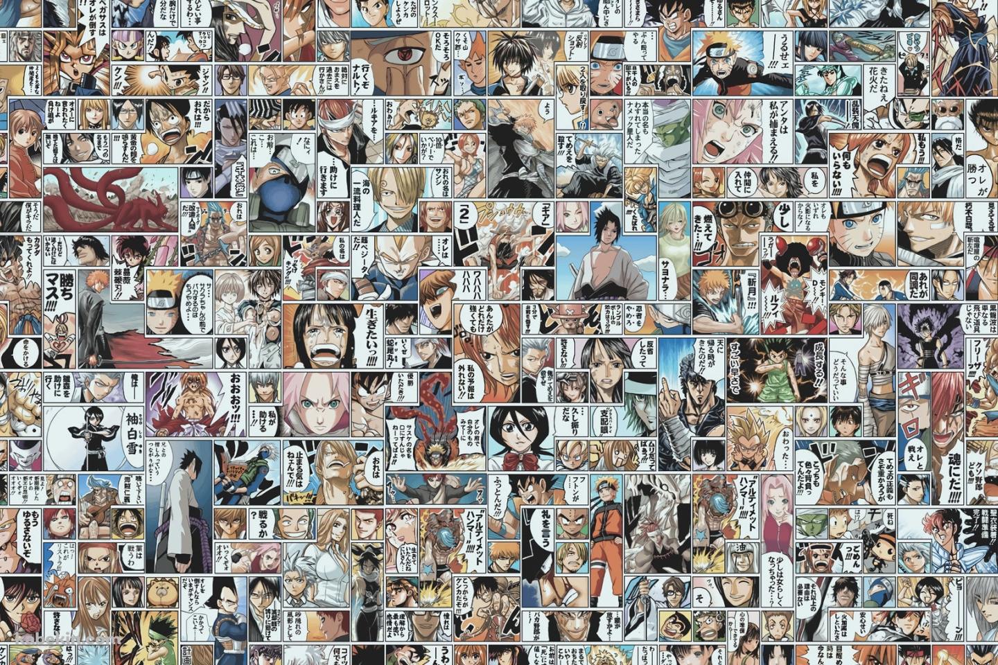 少年ジャンプ ONE PIECE ドラゴンボール NARUTO 北斗の拳 BLEACH HUNTER HUNTER 両さん 流浪に剣心 遊戯王の壁紙(1440px x 960px) 高画質 PC・デスクトップ用