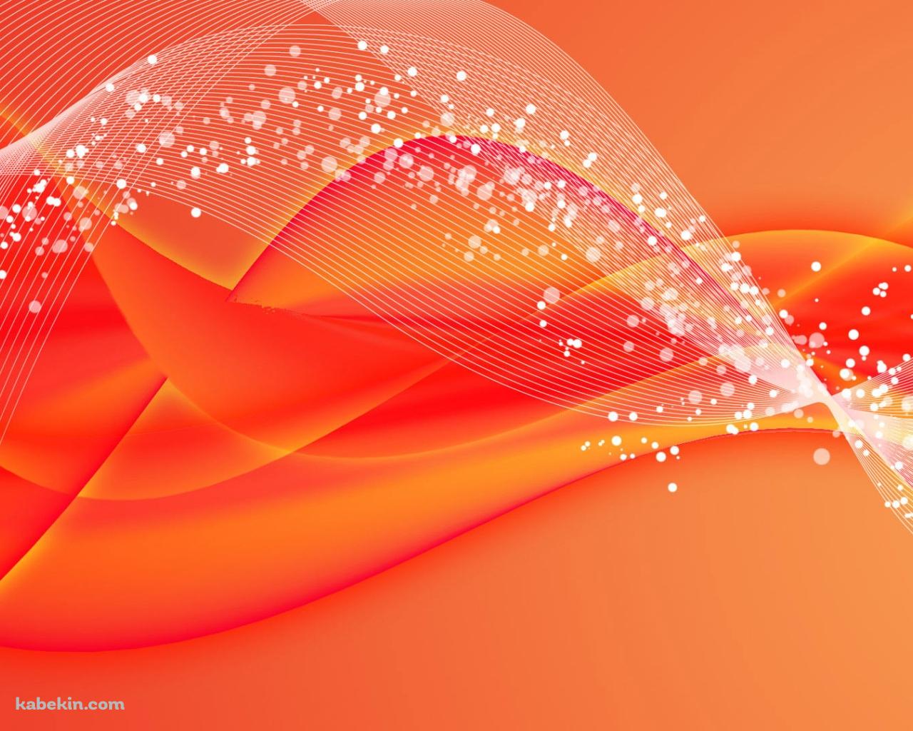オレンジの波形 アブストラクトの壁紙(1280px x 1024px) 高画質 PC・デスクトップ用