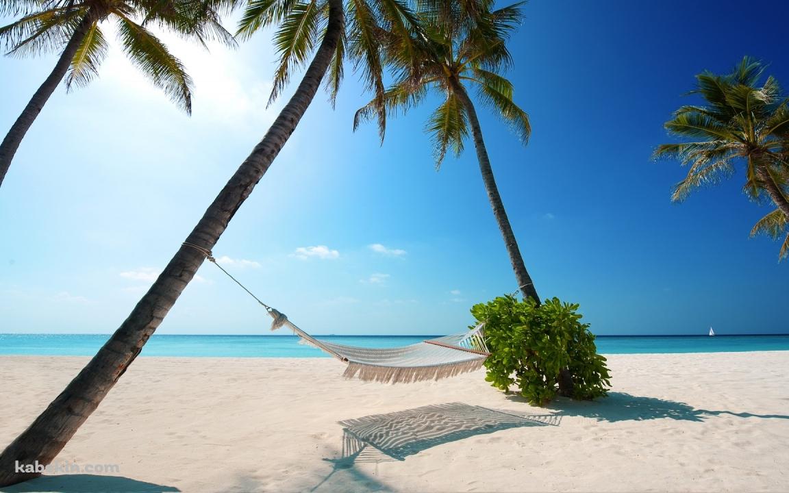 モルディブの海の壁紙(1152px x 720px) 高画質 PC・デスクトップ用