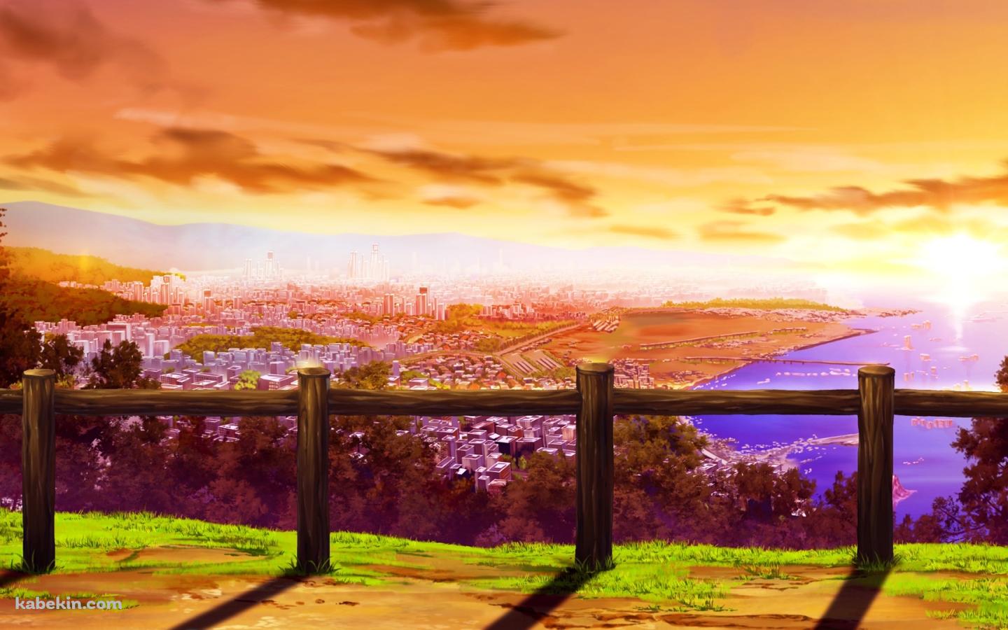 高台から望む景色の壁紙(1440px x 900px) 高画質 PC・デスクトップ用