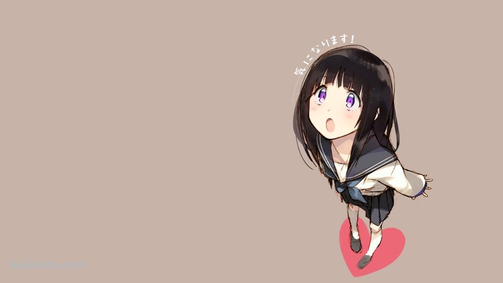 氷菓 わたし、気になります! 千反田えるの壁紙(1024px x 576px) 高画質 PC・デスクトップ用