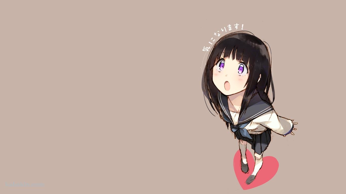 氷菓 わたし、気になります! 千反田えるの壁紙(1366px x 768px) 高画質 PC・デスクトップ用