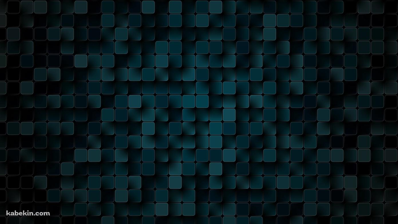 緑の四角 スクウェア ダークグリーンの壁紙(1391px x 783px) 高画質 PC・デスクトップ用