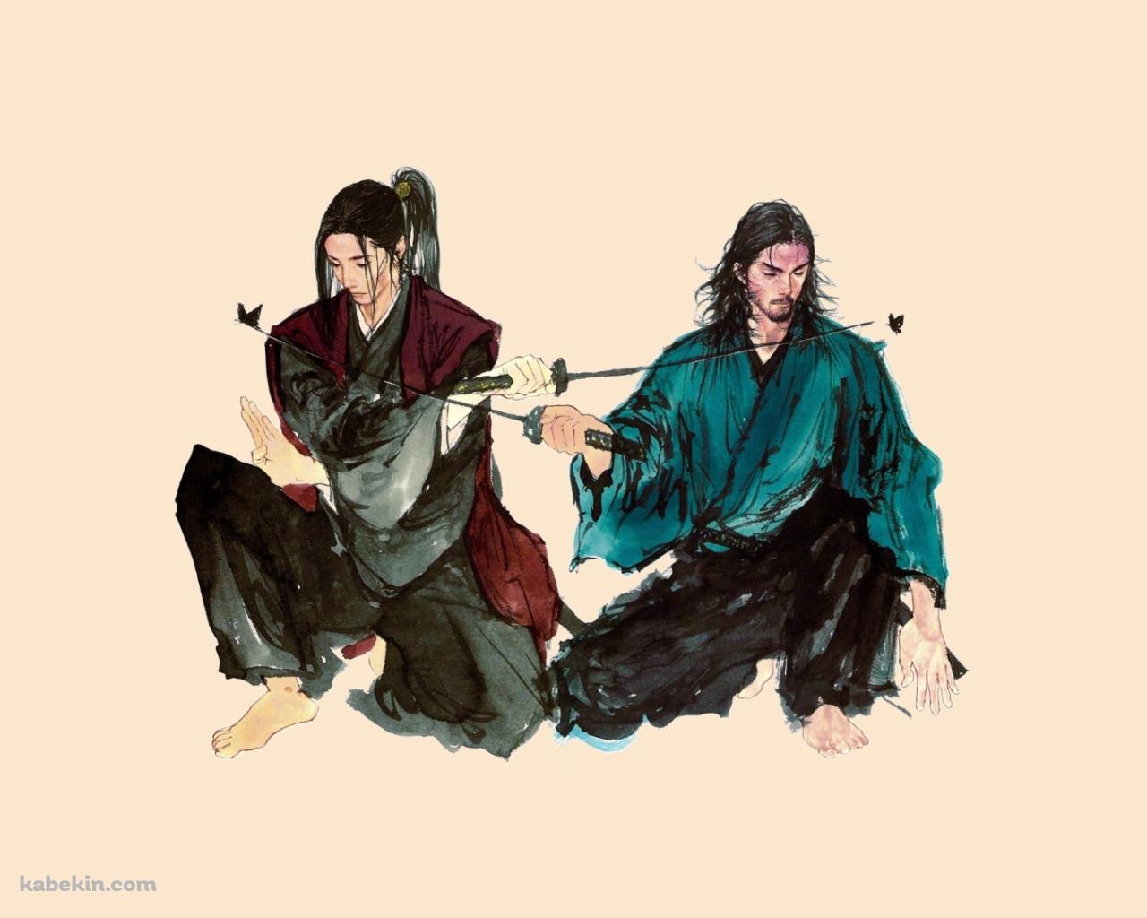 バガボンド 宮本武蔵 佐々木小次郎の壁紙(1280px x 1024px) 高画質 PC・デスクトップ用