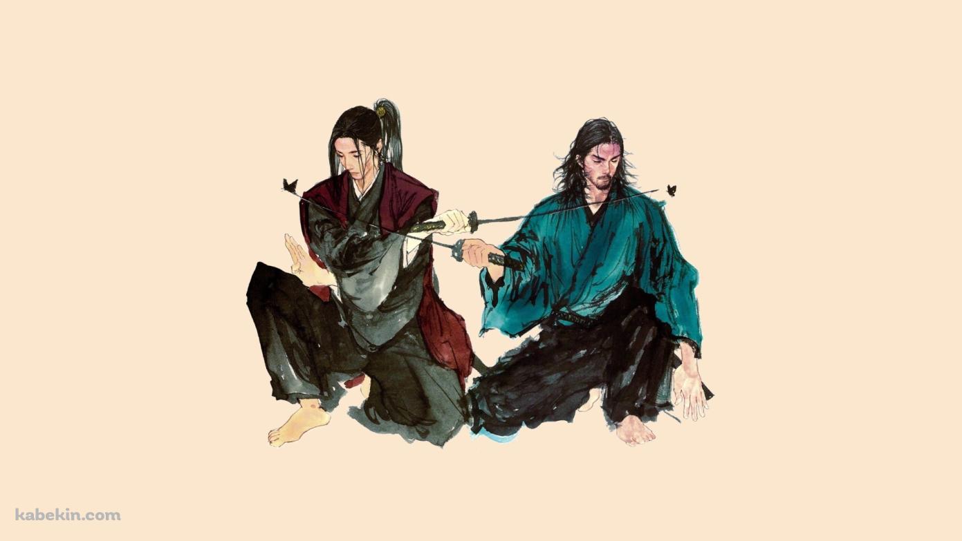 バガボンド 宮本武蔵 佐々木小次郎の壁紙(1391px x 783px) 高画質 PC・デスクトップ用