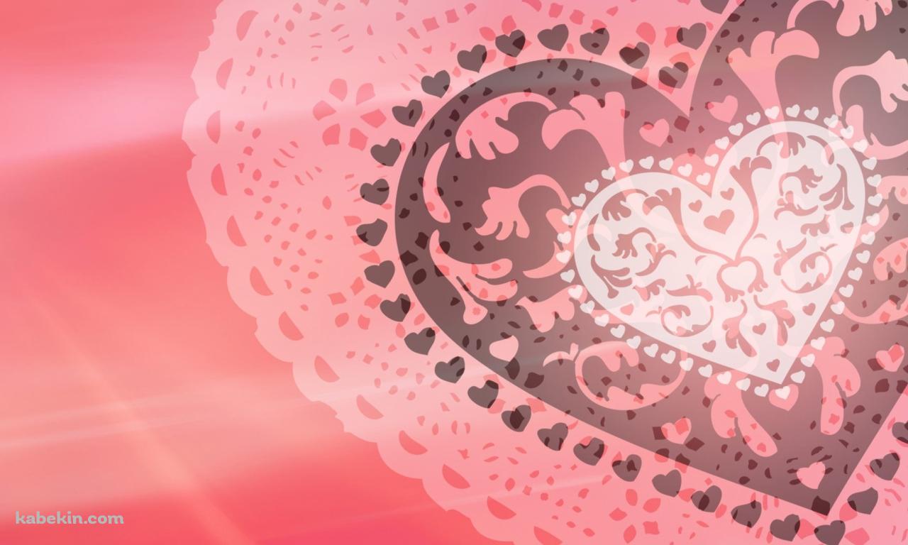 ピンクのハートの壁紙(1280px x 768px) 高画質 PC・デスクトップ用