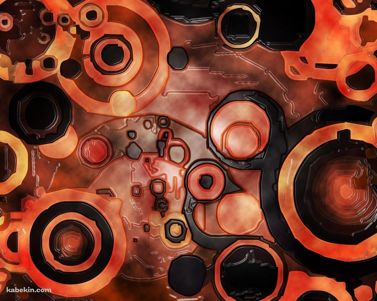 3D 楕円幾何学模様の壁紙(1280px x 1024px) 高画質 PC・デスクトップ用